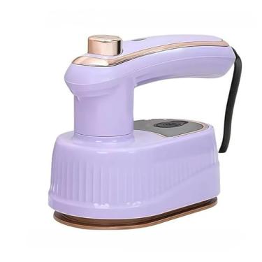 Imagem de Mini Ferro De Passar Roupa Cabe Na Mala Bolsa Viagem Bivolt (Roxo)