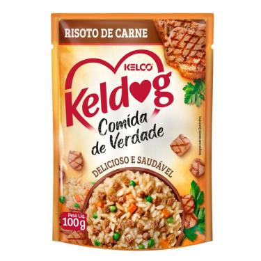 Imagem de Ração Úmida para Cachorro Keldog Risoto de Carne em Sachê 100g