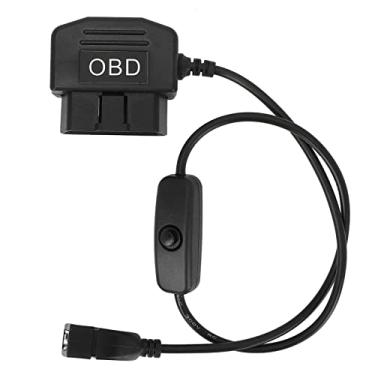 Imagem de Cabo de Carregamento de Energia USB OBD2 Male, Cabo de Adaptador OBD de 16 Pinos 18.9in Carregador de Conector Universal, Design à Prova D'água, Plug and Play, Adequado para o