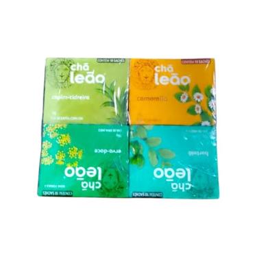Imagem de Combo Chás 4 Ervas Leão 10g cada com 40 sachês total