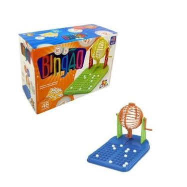 Imagem de Jogo De Bingo Com Globo 48 Cartelas 90 Bolinhas Brinquedo - Zelar Jogo