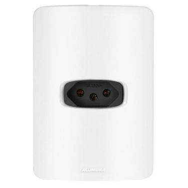Imagem de Conjunto 1 Tomada 10A - Alumbra Gracia Branco / Preto