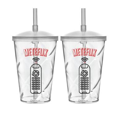 Imagem de Kit 2 Copos 700 Ml Acrilico Os Meme - Krystalon