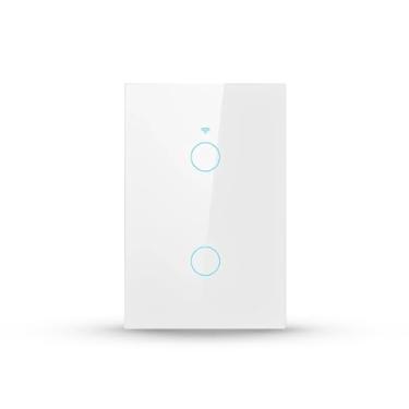 Imagem de Avant Neo Interruptor Inteligente Wi-Fi Branco 2 Botões 2.4 GHz Smart Touch Bivolt Compatível com Alexa, Google Home, Tuya Neutro Paralelo Virtual