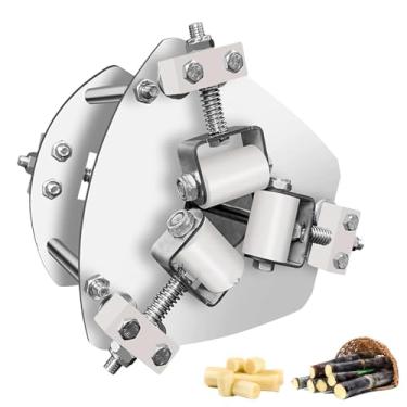 Imagem de Descascador manual de cana de açúcar, máquina descascador de cana de açúcar de aço inoxidável com dispositivo fixo, mola embutida, empurre e puxe para descascar facilmente, para vários tamanhos de