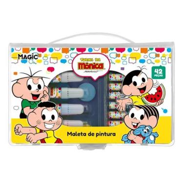 Imagem de Maleta De Pintura Com 42 Peças Turma Da Mônica