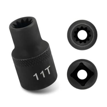 Imagem de IHOTDER Soquete de pinça de freio de caminhão de 3/20.3 cm, ferramenta de pinça de freio de 11 pontos para freio de pinça SB SK SN, acessórios profissionais de carro, ferramentas de freio a ar