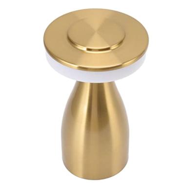 Imagem de Hyuduo Lâmpada de Cabeceira Led Recarregável, Lâmpada de Mesa Portátil Usb Com 3 Modos de Escurecimento, Bateria de 15h para Quarto, Berçário, Acampamento (Ouro)