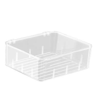 Imagem de aqxreight Caixa de Armazenamento de Meias Transparentes Design de Partição Transparente de Plástico Organizador de Gaveta de Roupas íntimas para Armazenar Meias Gravatas de Roupas íntimas Podem