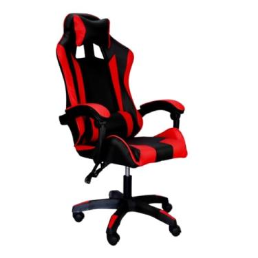 Imagem de Cadeira Gamer Ergonômica C7 Neo Comfort, Reclinável 135°, Confortável, Profissional, Setup, Escritório, Gamers (Preto e Vermelho)
