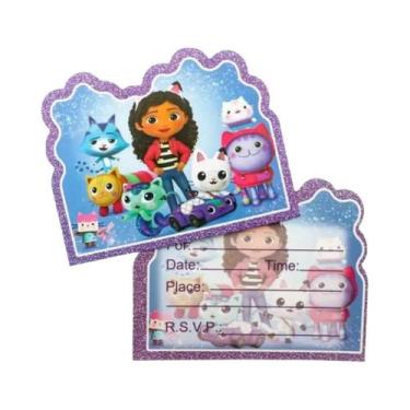 Imagem de Decorações De Festa De Aniversário Gabby Dollhouse Rosa, Suprimentos P