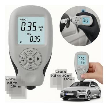 Imagem de Medidor De Espessura Digital Camada Tinta Pintura Automotiva - Ferrame