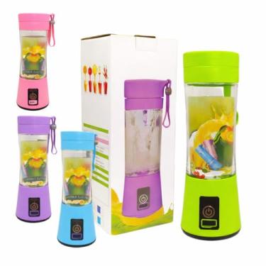 Imagem de Mini Liquidificador Portátil USB Recarregável, 380ml, Bateria 2000mAh, Lâmina SUS304, 3.7V