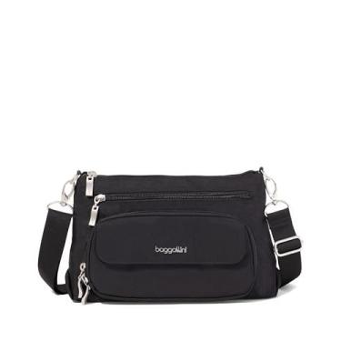 Imagem de Bolsa tiracolo feminina original para uso diário, 28 x 18 cm, proteção RFID, leve, nylon, com zíper