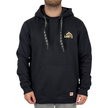 Imagem de Moletom Lost Canguru Get Preto-Masculino