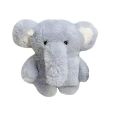 Imagem de Yatchen Capa de pelúcia para AirPods 4, Kawaii, fofo, desenho 3D, pele azul, elefante engraçado para AirPods 4ª geração, capa com chaveiro protetor para mulheres e meninas para AirPods 4