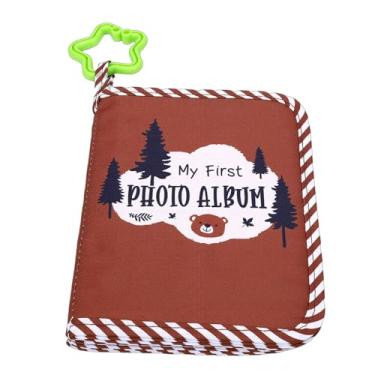 Imagem de AUNMAS Brown, Meu Primeiro Livro de Memórias, álbum de Fotos de bebê Com Material Macio e Suave, 17 Fotos, Capacidade de 4 X 6 Polegadas, Gancho de Segurança de Espelho para