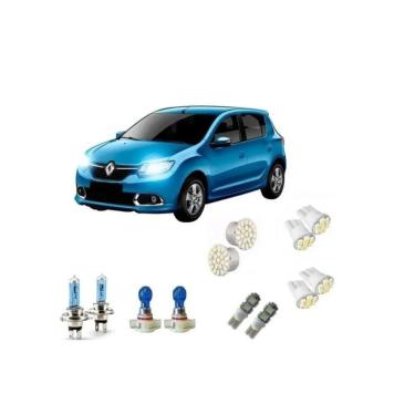 Imagem de Sandero 2011 A 2014 H4 E H16 +Leds Kit 12 Lampadas Completo