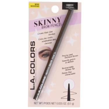 Imagem de Lápis de sobrancelha skinny L.A Colors, C69111, marrom escuro