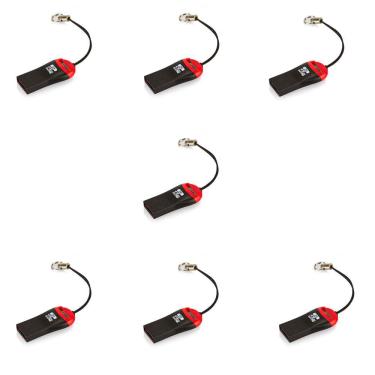 Imagem de Kit 7 X Mini Leitor Cartão De Memória Multi Card Usb 2.0
