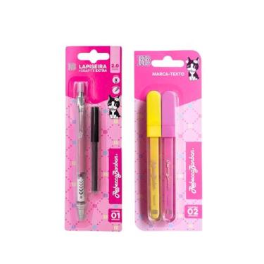 Imagem de Kit Rebecca Bonbon Juvenil C/ Lapiseira 2.0 + Grafite e 2 Marca-Textos