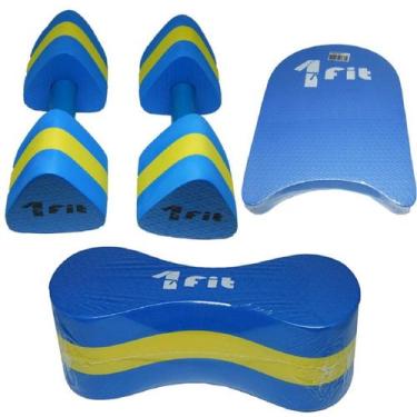 Imagem de Kit Hidro Par de Halter Hidro G + Polibóia + Prancha - 1 Fit