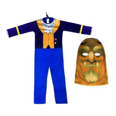 Imagem de Fantasia da Fera Com Máscara Infantil 2 a 12 anos - Fantasias Carol EF