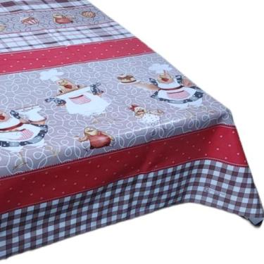 Imagem de Toalha de mesa 4 lugares toalha impermeável estampa toalha de plástico