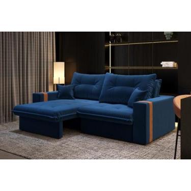 Imagem de Sofá-cama Retrátil Reclinável 3 Lugares Linho 2,00m Ipanema - CIALAR M