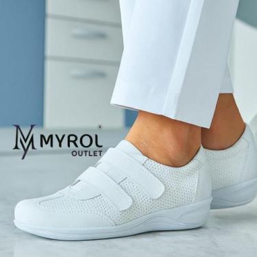 Imagem de Tênis Feminino Ortopédico Anatômica Conforto - Myrol Outlet, 35, Branc
