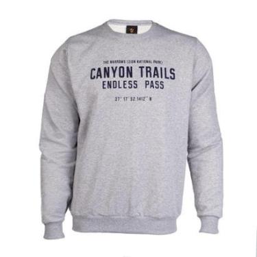 Imagem de Moletom Masculino Desayner Estampa Frontal Verde Mescla-Masculino