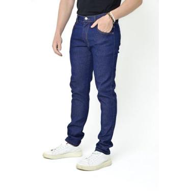 Imagem de Calça Jeans Masculina Casual Corte Reto Camisaria Colombo, Azul indigo