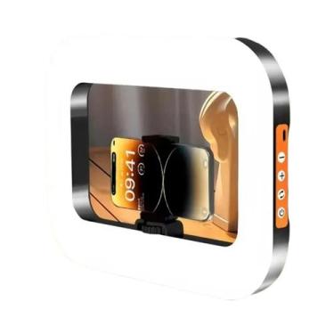 Imagem de Luz De Anel LED Portátil Recarregável USB Para Celular, Câmera, Maquia