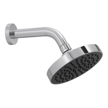 Imagem de Ducha Redonda Cromada De Parede Articulada Flex - Deca Prateado
