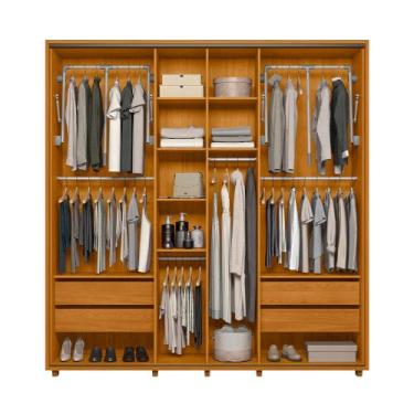 Imagem de Guarda Roupa Casal Grande 2 Portas de Correr com Espelho 100% MDF Mone