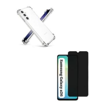 Imagem de Película 3D de Vidro Privativa + Capinha Silicone TPU Para Galaxy A26 