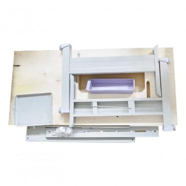Imagem de Máquina de Costura Industrial Overloquebk Reta e Galoneira Bivolt Completa com Mesa e Motor Yamata