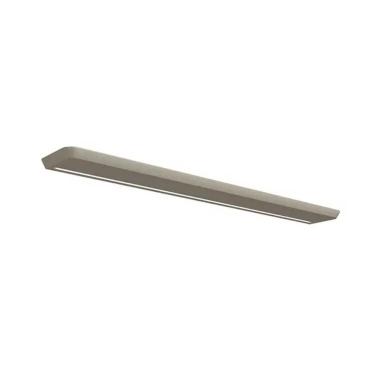 Imagem de Prateleira Decorativa Flutuante com LED 136x17CM MDF Suporte Invisível para Sala Gris Linea Brasil