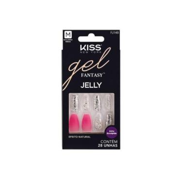 Imagem de Unha Postiça Kiss Ny Gel Fantasy Fun Jelly