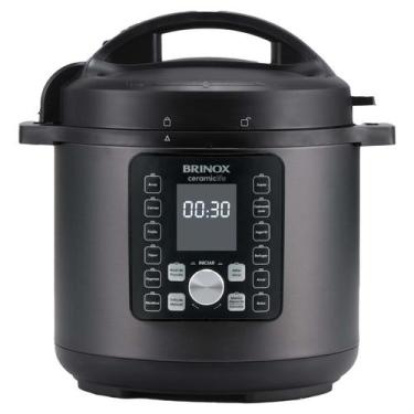 Imagem de Panela de Pressão Elétrica Brinox Ceramic Life 6 Litros 127v