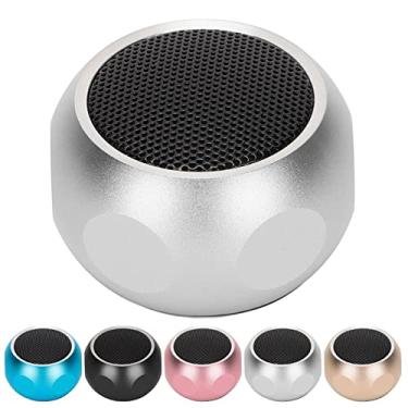 Imagem de Zyyini Mini alto-falante portátil Bluetooth, alto-falante portátil bonito e delicado pequeno alto-falante Bluetooth sem fio com cordão, para casa, ao ar livre, viagens, chuveiro, bicicleta, carro (ouro)