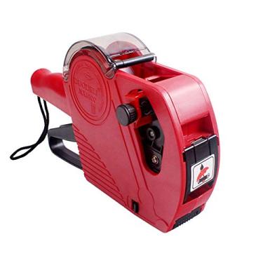 Imagem de MX-5500EOS Handheld 8 dígitos Rotuladora de preços Label Maker Máquina de preços com rolo de etiqueta e rolo de tinta para escritório, supermercado, varejo, loja, supermercado Red