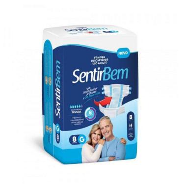 Imagem de Fralda Uso Adulto Pacote 7Un Tamanho Xg Kit Com 05 Pacotes