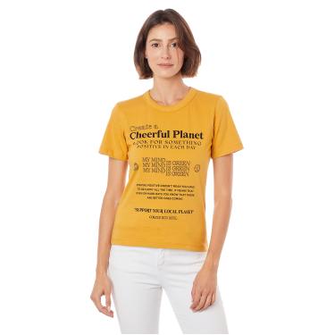 Imagem de Camiseta,Camiseta Colcci,Colcci,feminino,Amarelo,G