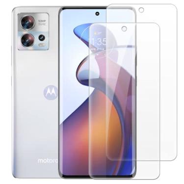 Imagem de (Pacote com 2) para Motorola Edge 30 Fusion protetor de vidro temperado para Motorola Edge 30 Fusion 6,5 polegadas película protetora de tela para smartphone (transparente)