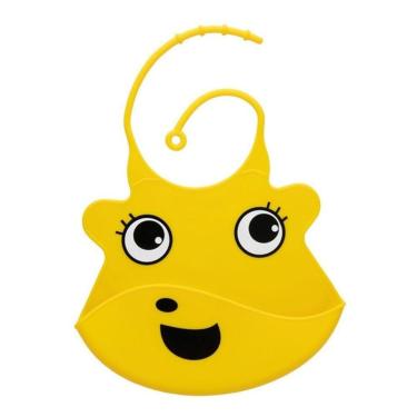 Imagem de Babador De Silicone Impermeável Cata Migalhas Alimentação