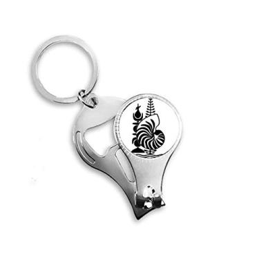 Imagem de Novo emblema nacional da Caledônia para alicate de unha chaveiro abridor de garrafas