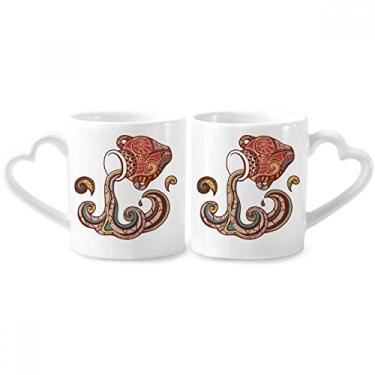 Imagem de Conjunto de canecas de porcelana para casais, símbolo do zodíaco, constelação de aquário, constelação do zodíaco