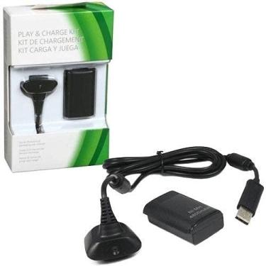 Imagem de 2x Kit Play And Charge Bateria Controle Xbox 360 + Cabo Usb