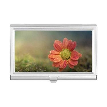 Imagem de Carteira de bolso com lindas flores vermelhas escuras, porta-cartões